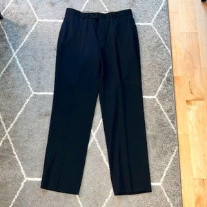 Brooks Brothers Dark Blue Madison (relaxed) Dress Pants, Size 33W/32L